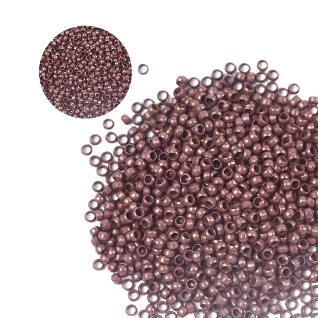 200/500Pcs 2.5mm Nano Micro Link  Rings Hair Extensions Beads Professional Micro Rings/Links/Beads For I Tip Hair Extensions
