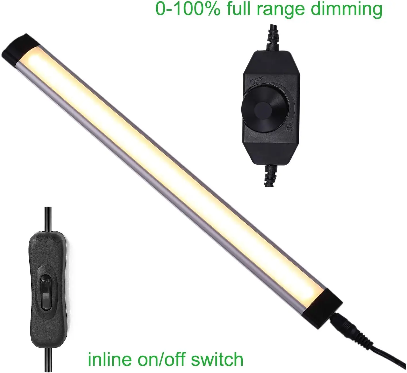 LED Under Cabinet Lighting Kit, LED Strip Light,Shelf Lights Direct Wire, 12V Dimmable Kitchen Light Bar Linkable