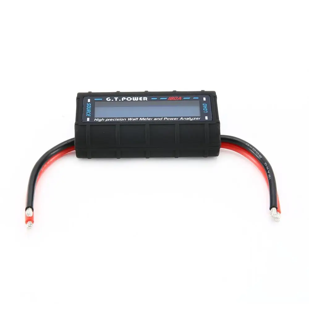 G.T POWER 180A High Precision Watt Meter and Power Analyzer for RC with LCD Backlight for Voltage & Current Measurement