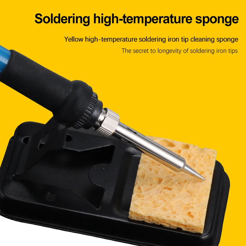 10Pcs Soldering Iron Tips Cleaning Sponge High Temperature Enduring Condense Sponge For Welding Tips Cleaning Tools