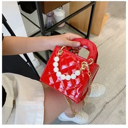 Bolsos cruzados para niños y niñas, bolsos de hombro, bolso de mano para bebés, bolso de mensajero elegante con perlas, nueva moda