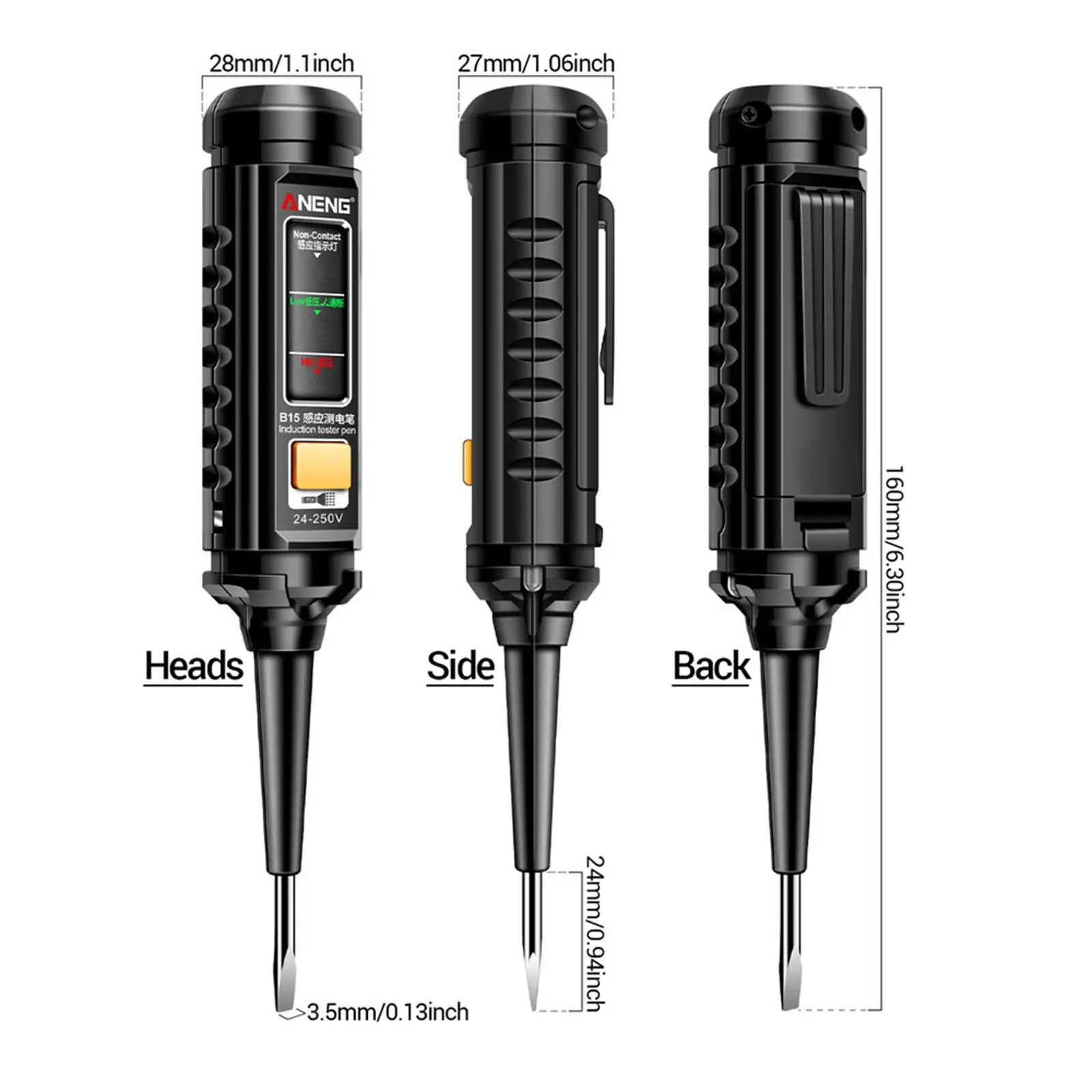 Induction Teste Pen Circuit Tester Non Contact for Home Electrician Industry