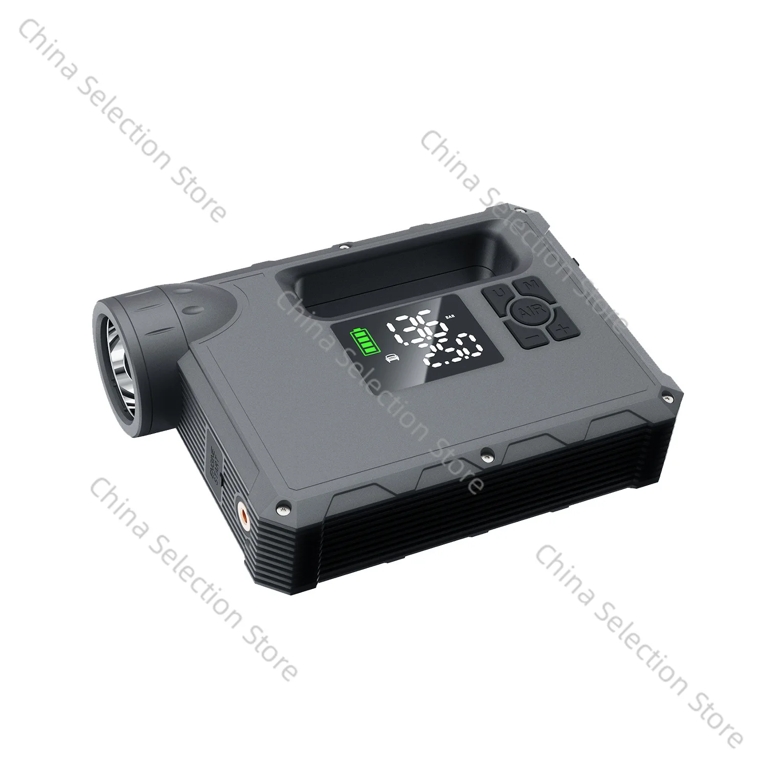 

Hot-selling outdoor car emergency start power supply with air pump 5-in-1 USB charging 12V diesel and steam double start