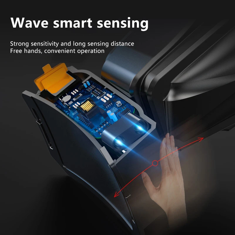 

Multifunctional USB Output Power Display Rechargeable Plastic Headlight With Sensing Function Torch Headlamp