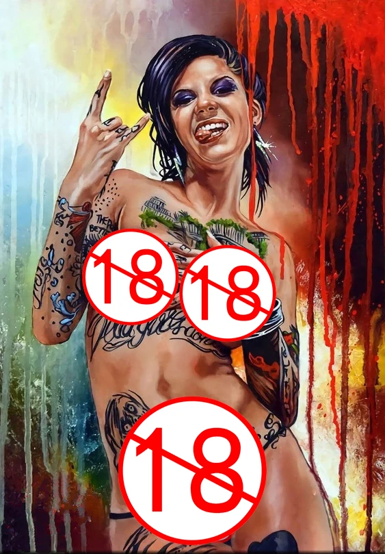 

JMINE Div 5D абстрактная Обнаженная женщина тату полностью Алмазная краска наборы для вышивки крестиком искусство взрослые 3D краска алмазами