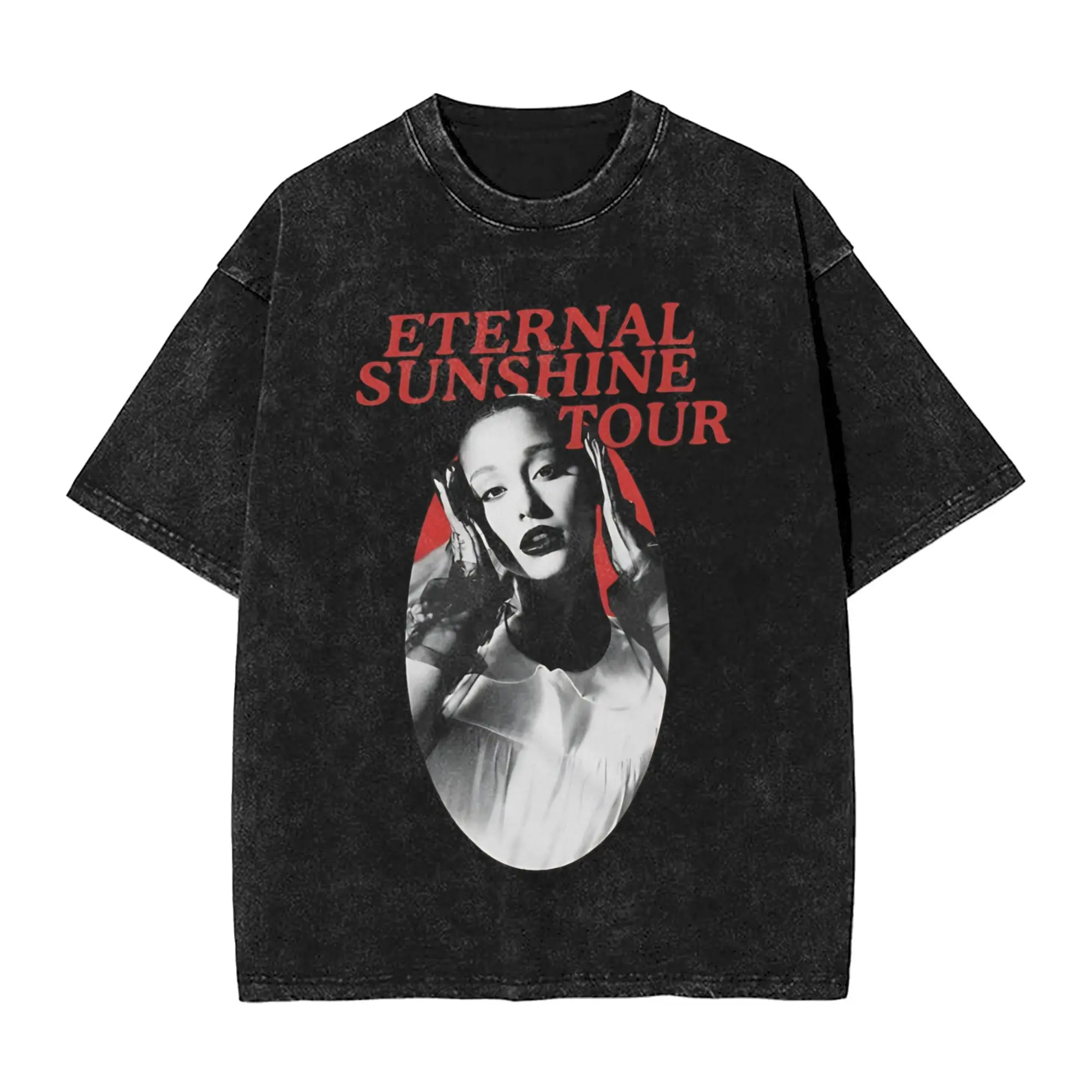 The Eternal Sunshine Tour arianas grandes Washed T Shirt Streetwear Hip Hop Novelty T-Shirts  Tees for Men Women Cotton