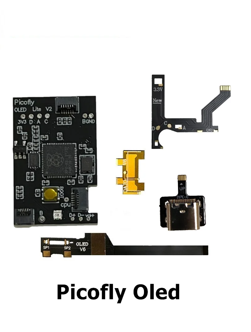 Picofly oled RP2040 Raspberry pi pico pic Oled Chip Support Oled Console