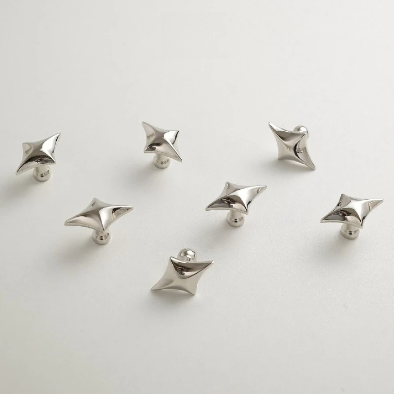 Unique Kitchen Cabinet Handles Star Shaped Drawer Knobs Creative Antique Wardrobe Pulls Zinc Alloy Cupboard Furniture Hardware