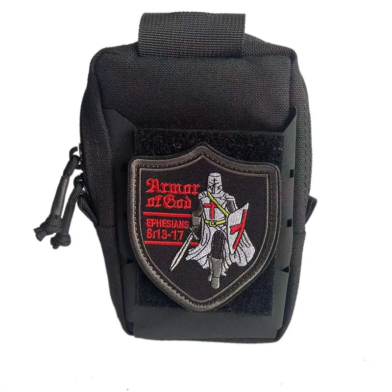 Parche táctico Knights Crusader – Emblema bordado con velcro para uniforme - imagen 3