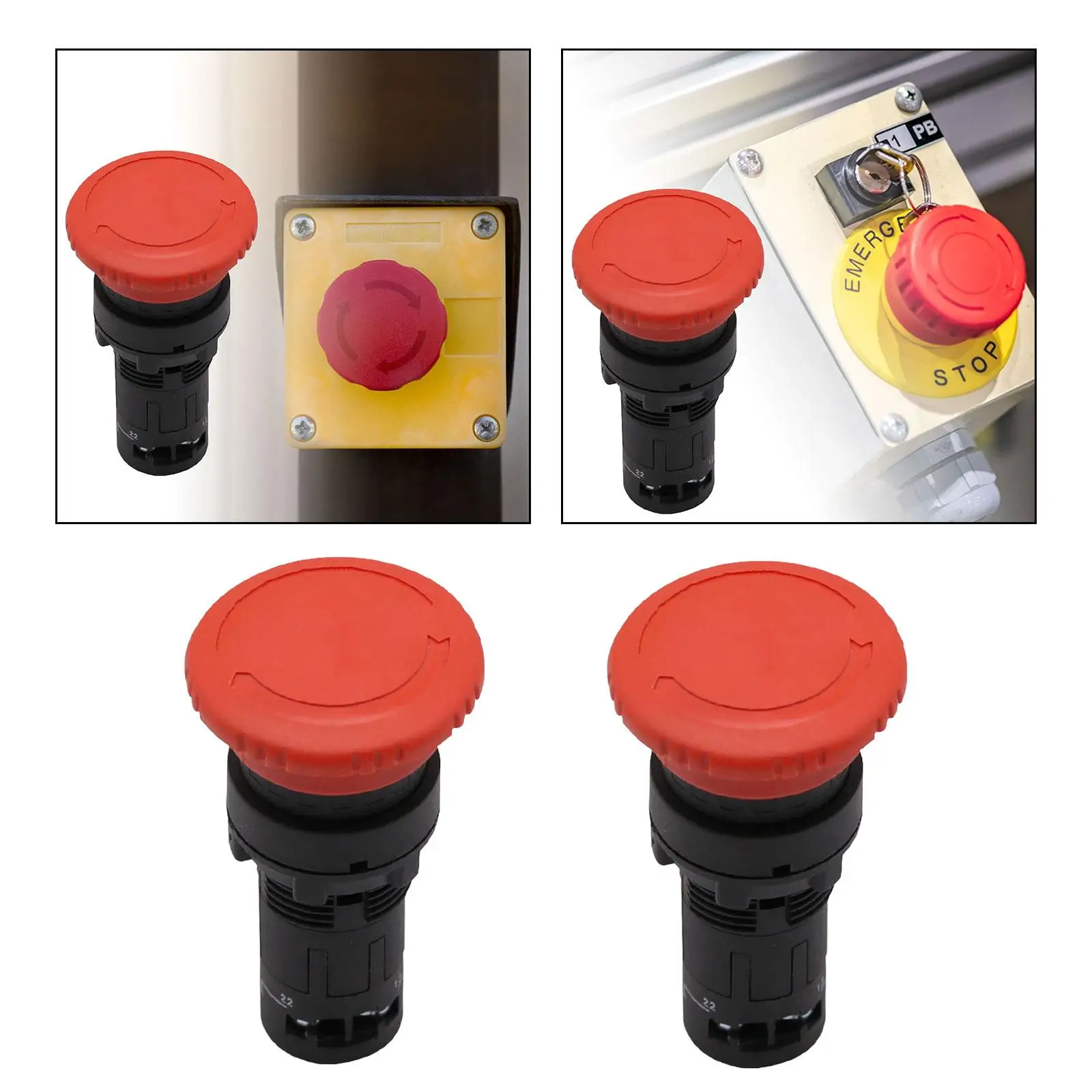 

Грибной переключатель аварийной остановки с красной головкой для промышленного оборудования