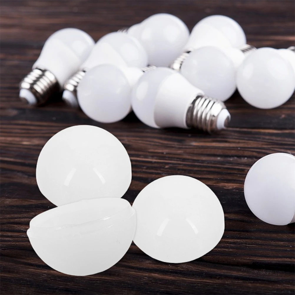 

10pcs Led Vanity Casing Half Sphere Lamp Shade Even Light Distribution Round Light Cover For Bathroom Bedroom Living Room