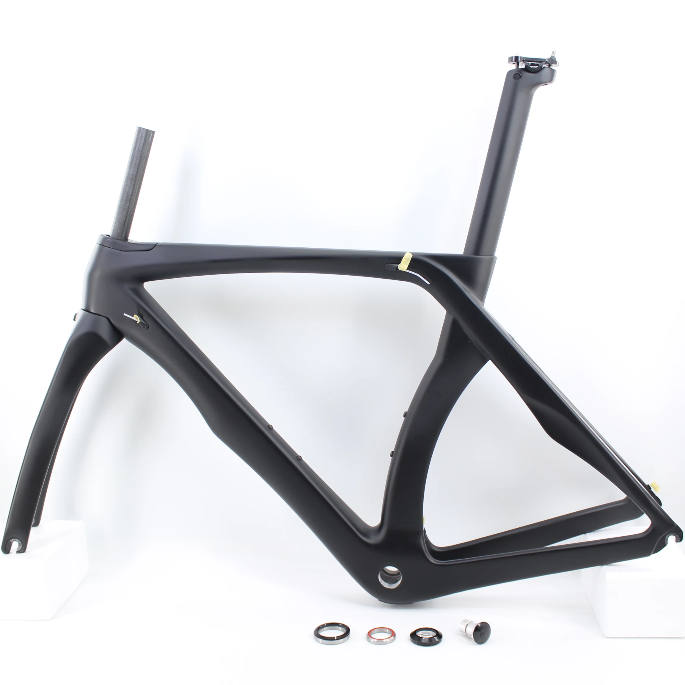 New RBK full black color 700C Racing Road Bike T1100 Full Carbon Fibre Frame Carbon Bicycle Frame Fork+Seatpost+Clamp+Headsets