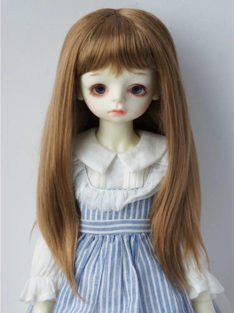 Jusuns JD371 1/6 1/4 1/3  YOSD MSD SD Soft Synthetic Mohair Doll Wig   6-7inch 7-8inch 8-9inch  Full Bangs Miranda BJD Hair