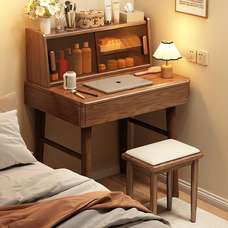 Solid wood simple wind dresser small apartment 60/70CM/long cosmetic table bedroom multi-functional bedside small desk