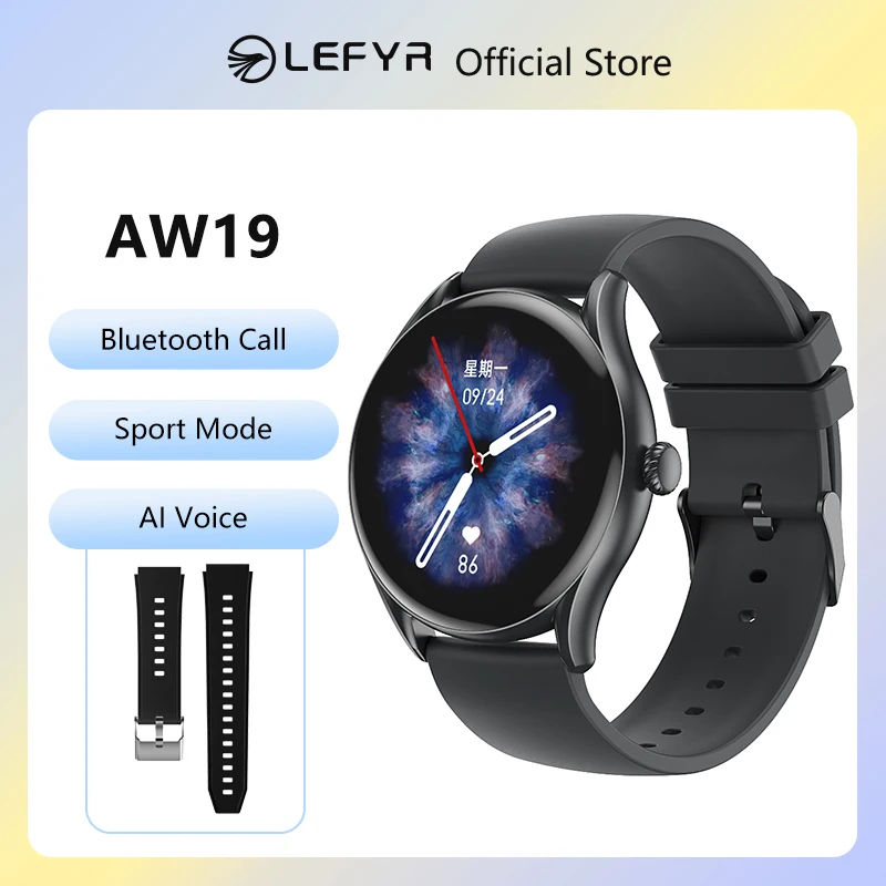 

Смарт-часы LEFYR AW19, модель 2024, мужской фитнес-браслет, Bluetooth-вызов, голосовые подключенные к ИИ часы, оригинальный бренд