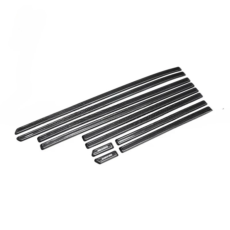 Car Styling B Style Carbon Fiber 10PCS Car Door Exterior Trim for  G Class W464 Door Accessories Decoration Parts