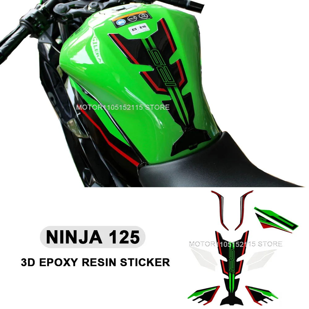 

Наклейки-протекторы на бак для мотоцикла Kawasaki Ninja 125, противоскользящие, водонепроницаемые, для защиты коленей