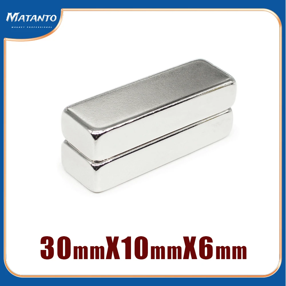 

2/5/10/15/20/25PCS 30x10x6 NdFeB Block Super Powerful Strong Magnetic Magnets 30x10x6mm Rare Earth Neodymium Magnet 30*10*6