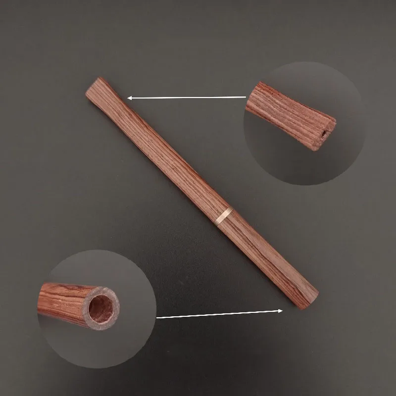 New Cigarette Smoking Pipe Wood Pipe for Coarse, Medium and Fine Three-purpose Cigarette Holder Best Straight Cigarette Pipe