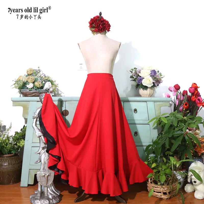 Spanish Flamenco Costume Performor Dress Women Girl Gyspy Ballroom 1estival Performance Dance Wear multiple colors MM08