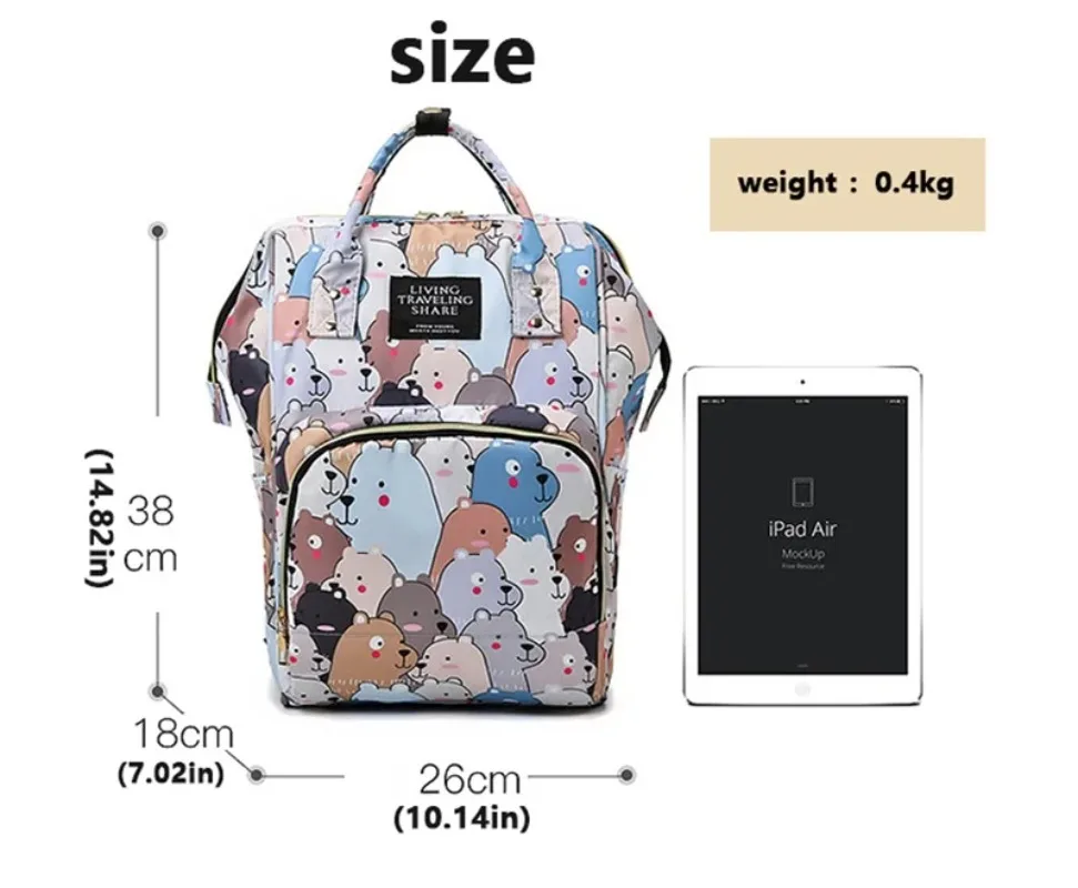 Multifunction Women Backpacks Kids Stroller Bags Large Capacity Mommy Outdoor Travel Diaper Bags Casual Mom Baby Care Backpacks