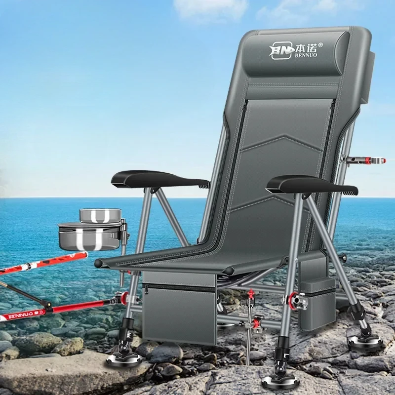 Table seat multi-functional full chair terrain new Benno wild  foldable  fishing chair reclining European style