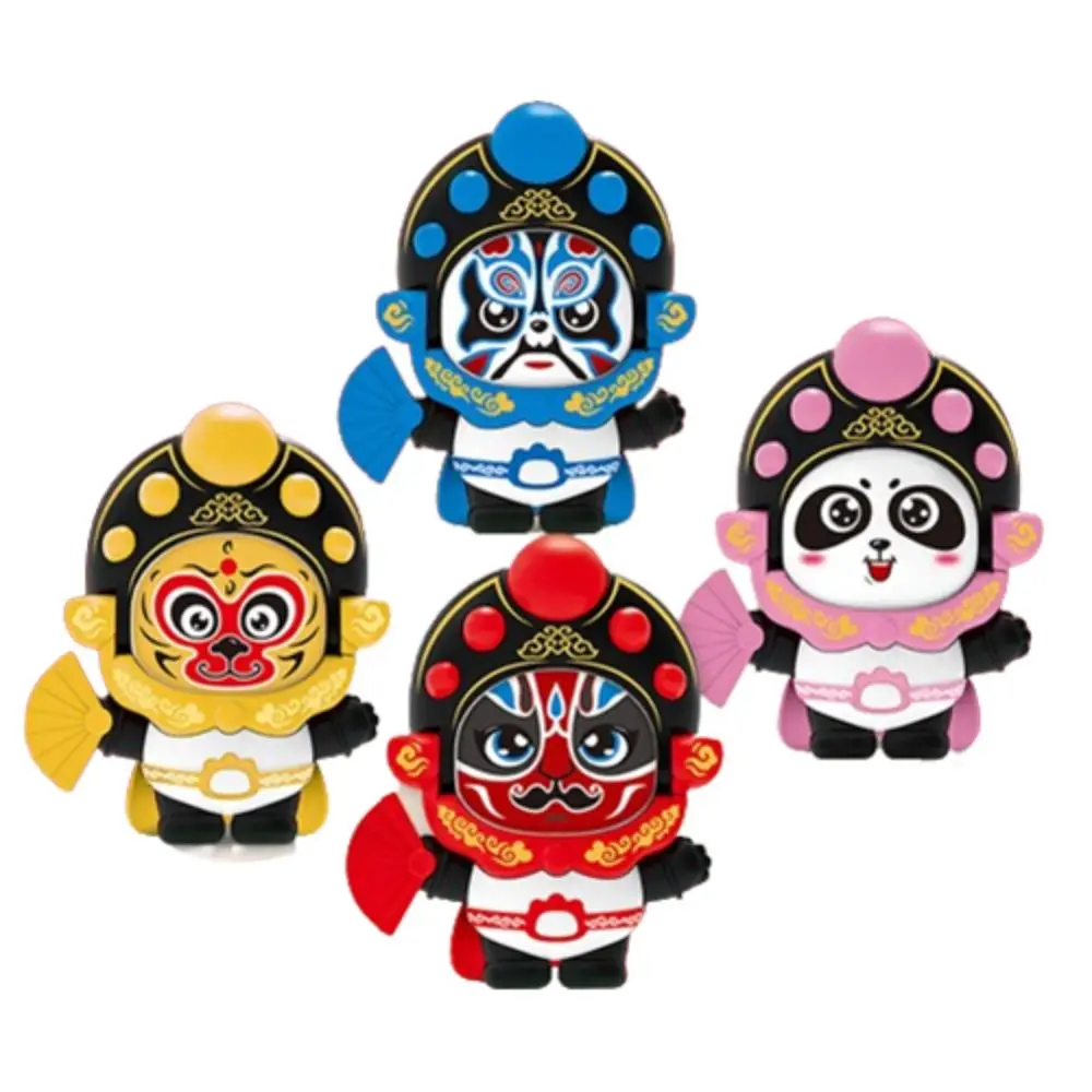 Opera del Sichuan Sichuan bambola che cambia volto in plastica stile cinese bambola panda che cambia volto artigianato fai da te mini giocattolo che cambia volto