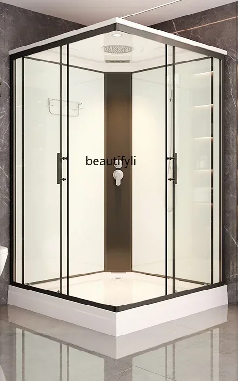 

new ssIntegrated shower room Household small apartment Integrated shower room Glass sliding door multi-function, bathroom ss 74