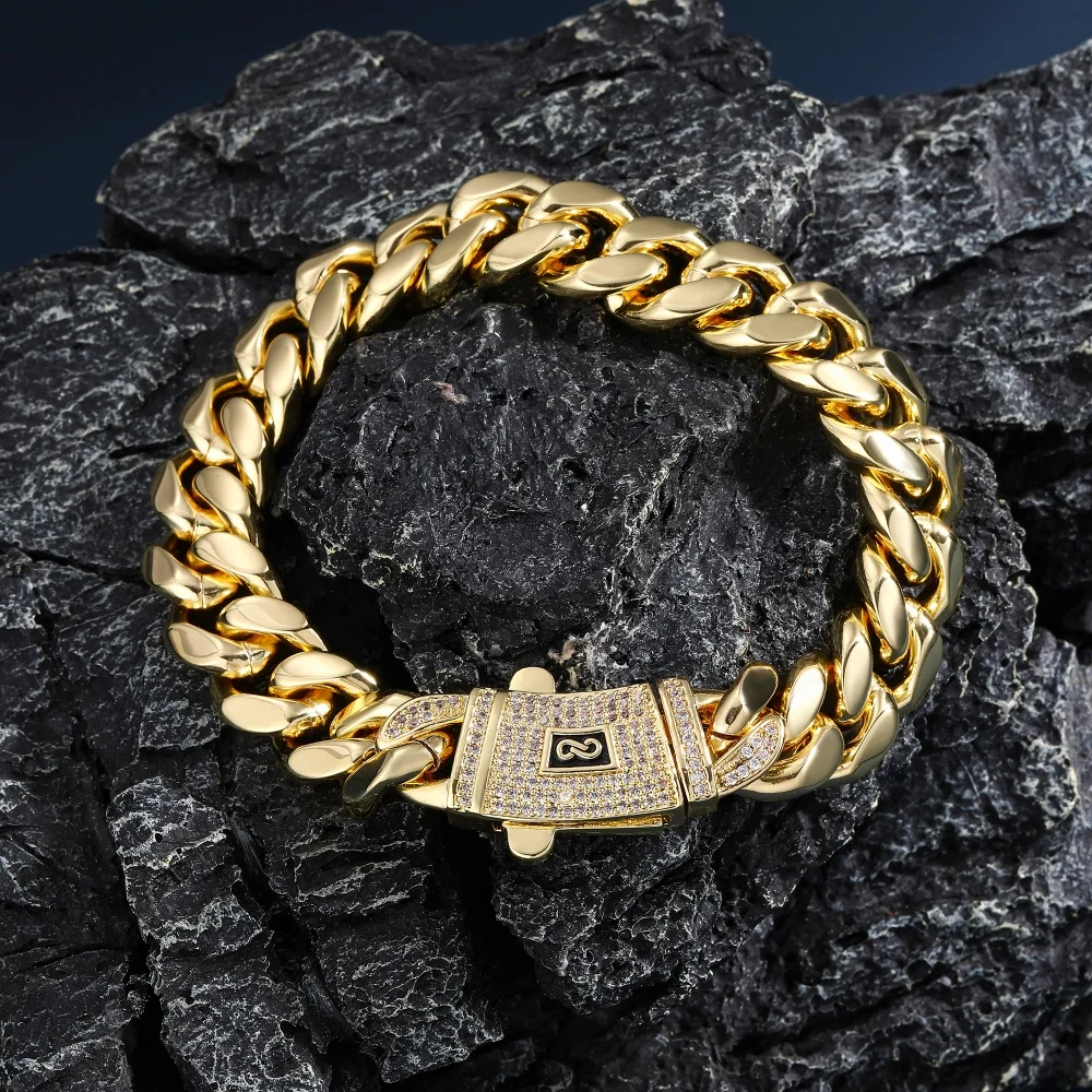 12mm Miami Cuban Chain Bracele - Cuban Link Chain 12Mm review and price
