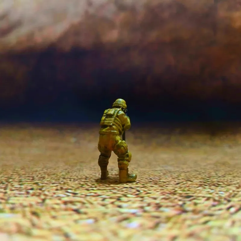 Modèle d'impression 3D en résine, échelle 1:64, 1 pièce, sceaux de la marine américaine, figurine de soldats, accessoire de scène à monter soi-même, ensemble complet d'exposition de Collection