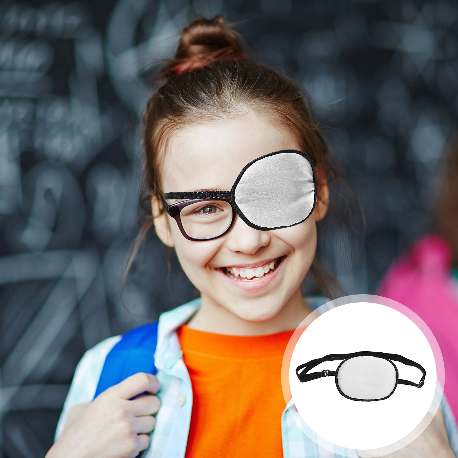 

Silk Eye Mask s Light Blocking Amblyopia Patch Kids Adults Single Cover Goggles Elastic No Tangling Thick Sensitive Skin