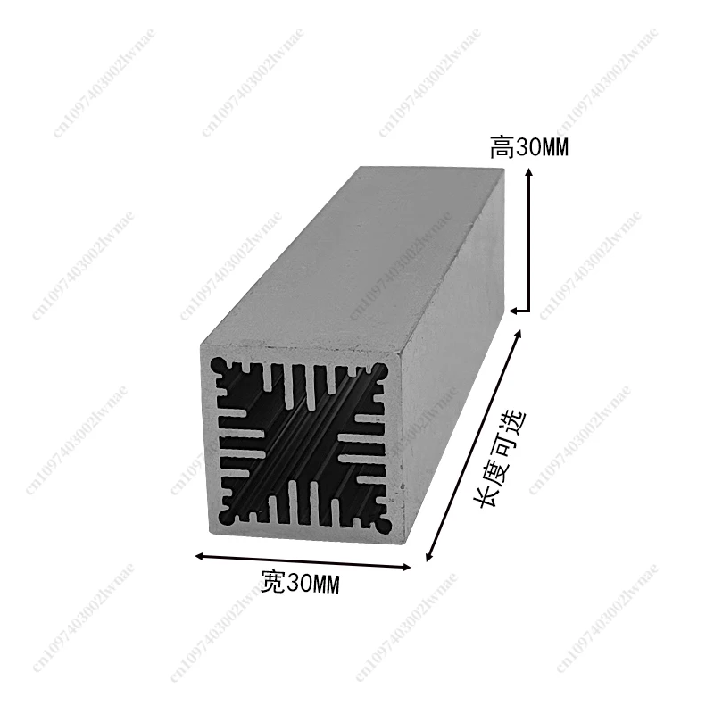 Multi-specification High Power Wind Tunnel Heat Sink, Customizable, Aluminum Profile Radiator
