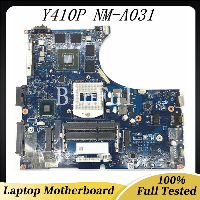 

VIQY0 NM-A031 Mainboard For LENOVO Ideapad Y410P Laptop Motherboard 90002915 SR17E N14P-GT-A2 HM87 GT750M 2G 100% Full Tested OK