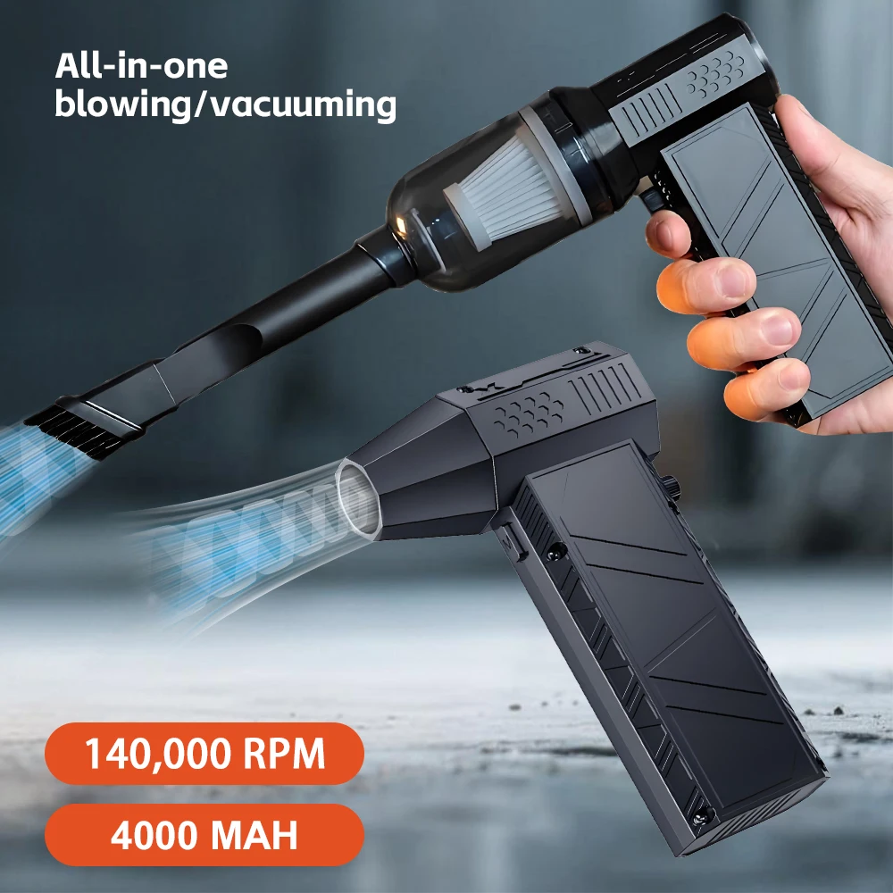

Mini Turbo Jet Fan 140000RPM Electric Compressed Air Duster Rechargeable Cordless Electric Air Blower Turbo Fan