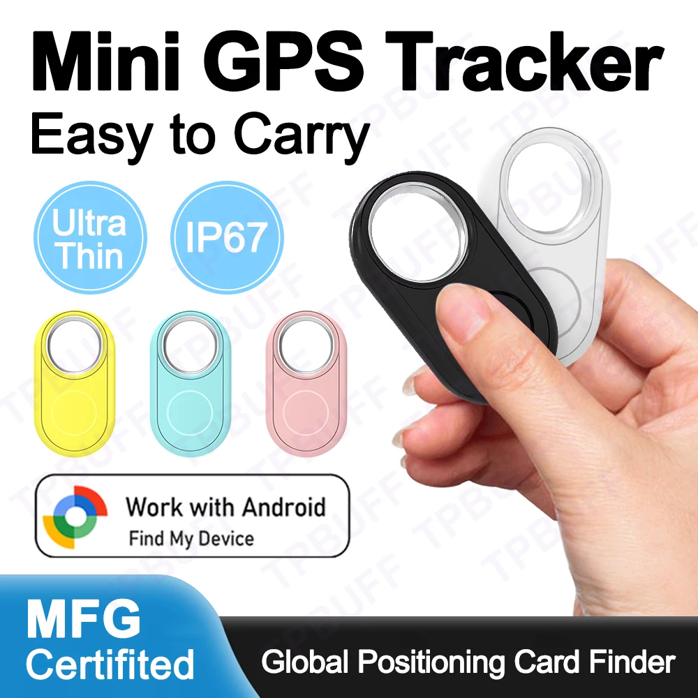 جهاز تعقب GPS بلوتوث لأجهزة Android يعمل مع Google Find My App Key Finder Pet Smart Tag لـ Xiaomi Samsung Motorola