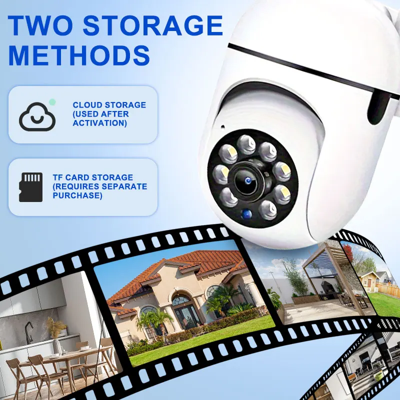 3MP 야외 무선 WiFi 카메라 줌 10X 무선 감시 실내 보안 카메라 나이트 비전 CCTV 카메라 모션 감지