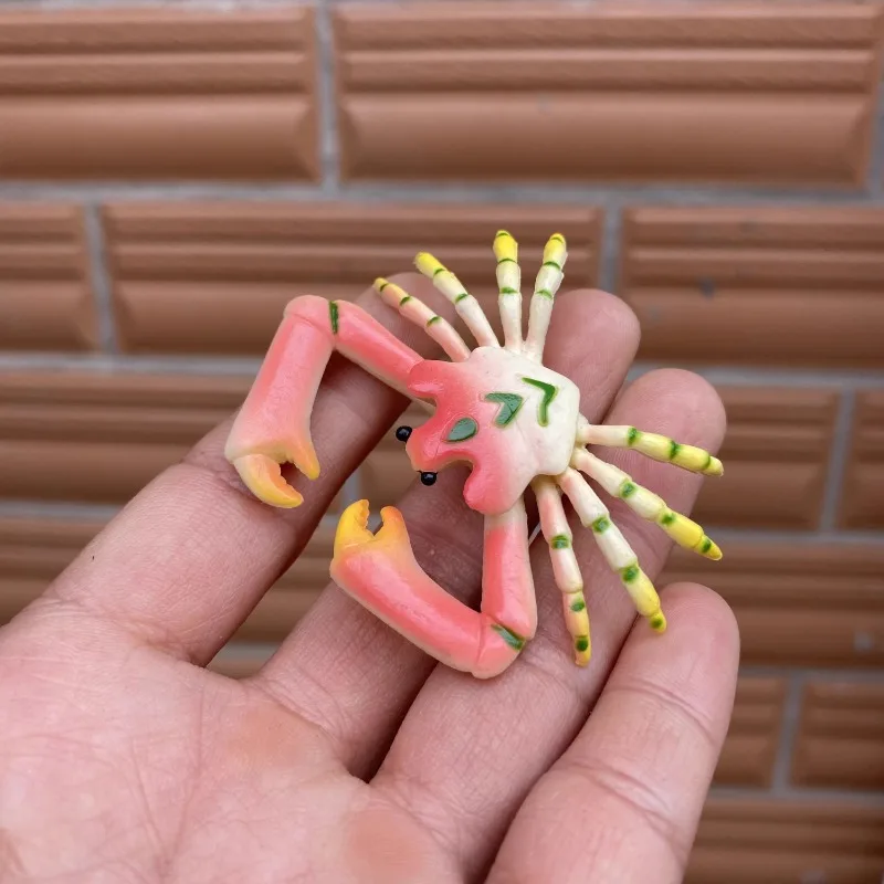 Figuras de acción de tortuga y cangrejos de colores, modelo de acuario, pecera, accesorios de adorno en miniatura, juguetes creativos