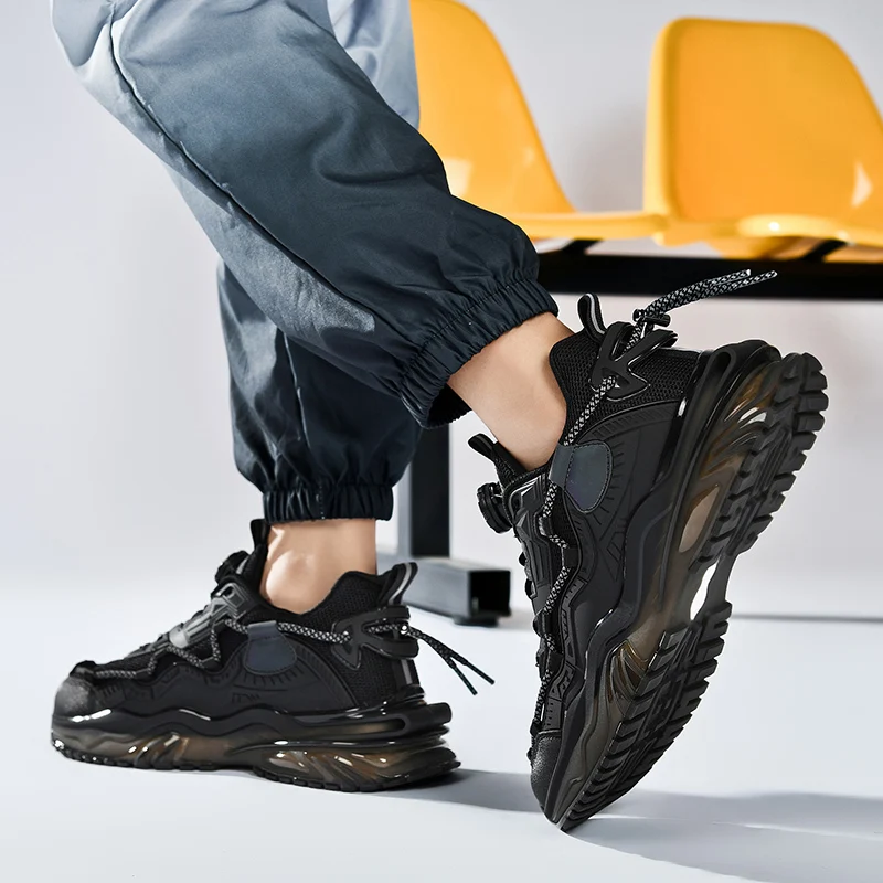 Новая мужская спортивная обувь, четырехсезонные повседневные удобные уличные нескользящие износостойкие легкие дышащие кроссовки для бега и отдыха