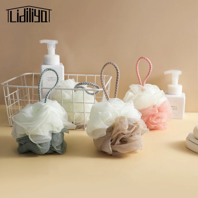 

Cute Soft Shower Mesh Foaming Sponge Body Skin Cleaner Cleaning Tool Bathroom Accessories Exfoliating Scrubber Bath Bubble Ball