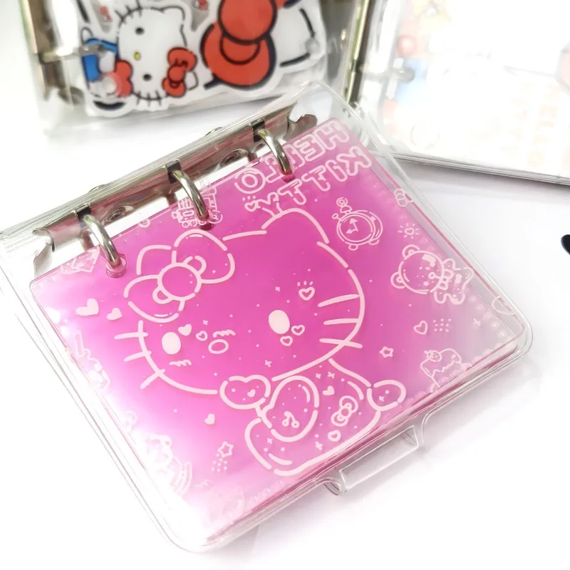 

Hello Kitty Card Album Cute Anime Women Accessories 3-inch Photo Album Swinging Joy DIY Acrylic Loose Leaf Girl Gift Wholesale