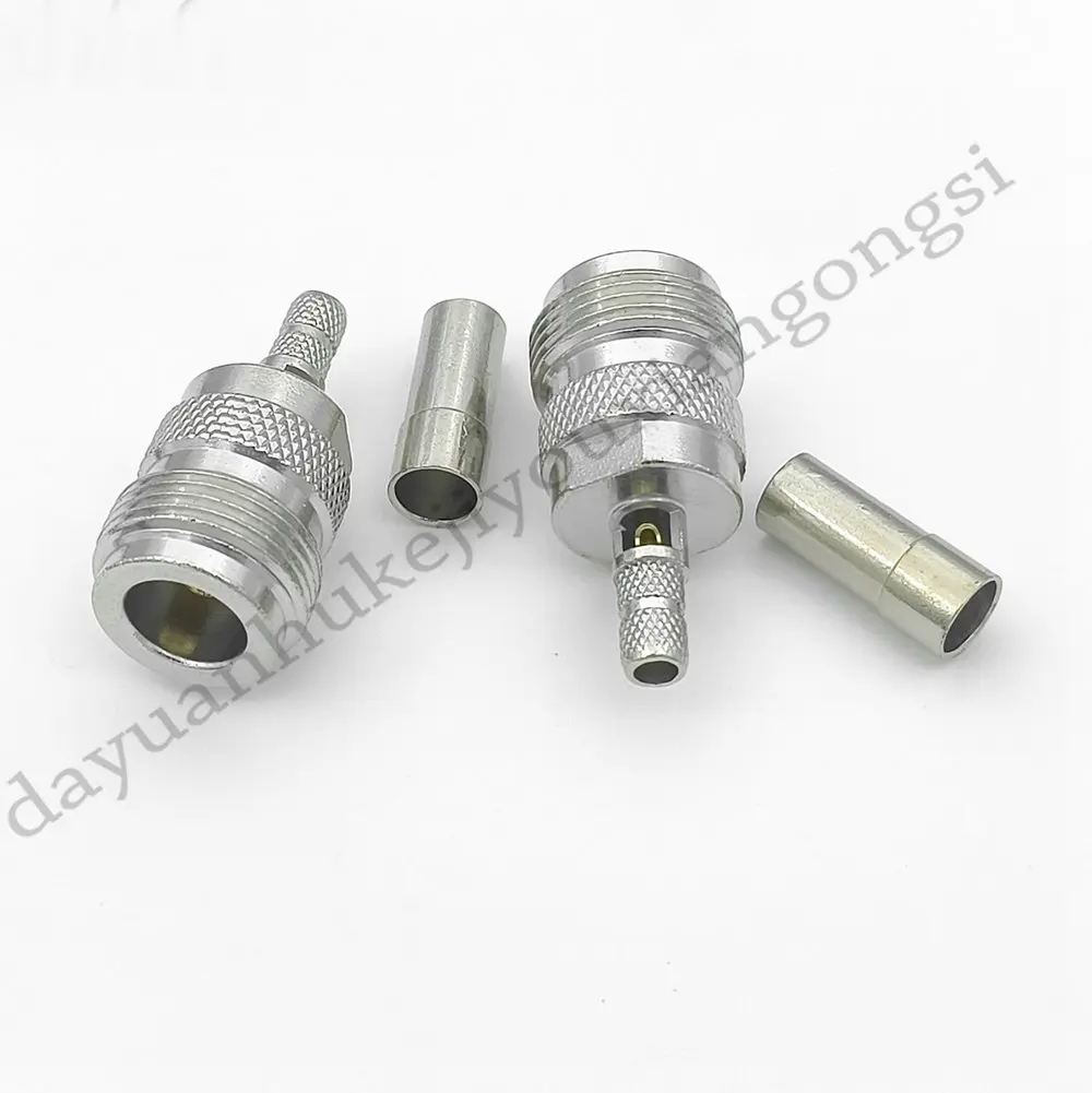 N female jack crimp For RG58 RG142 LMR195 RG400 Cable Straight RF connector