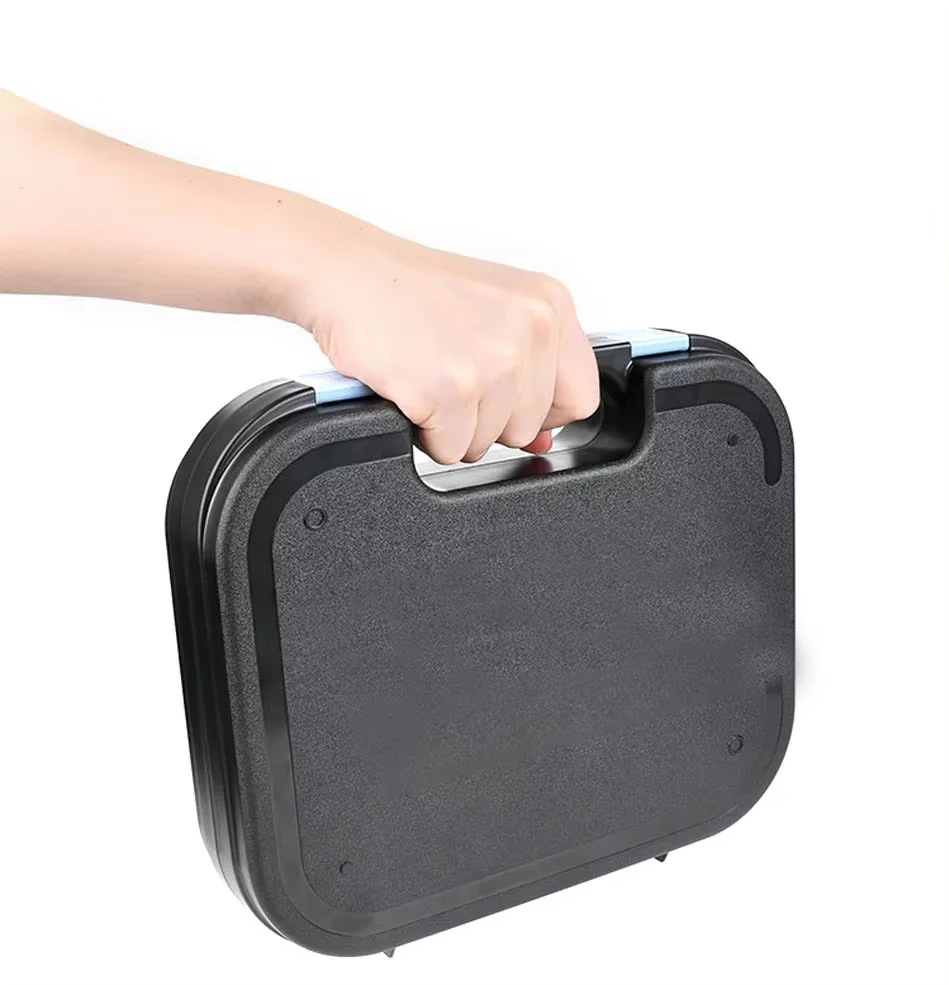 Pudełko na broń ABS, twarda walizka narzędziowa, wyściełana pianką, ochraniacz, uchwyt na akcesoria do zabawek-pistoletów