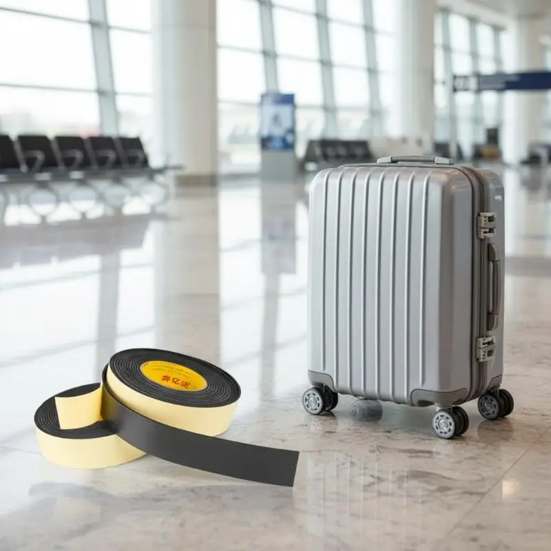 Luggage Wheel Silent Sticker Shock Absorbing Low Noise Anti Scratch Protector for Trolley Carry on Luggage Daily Travel Use