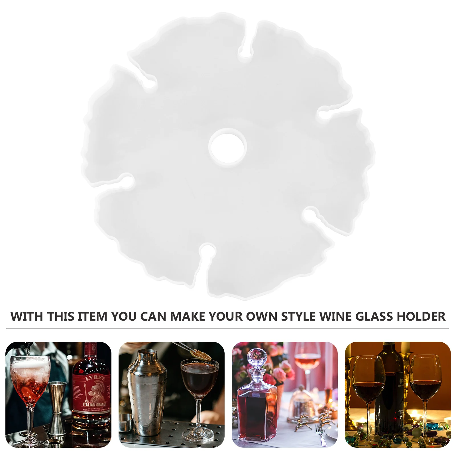 Silicone Rack Mold Wine Cup Holder Mold Easy to Clean Reusable Create Your Own Works Durable Wine Cup Bracket Mould