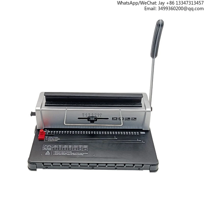 

Double-Wire 34 Holes 3:1 Book Binding Machine For Office School
