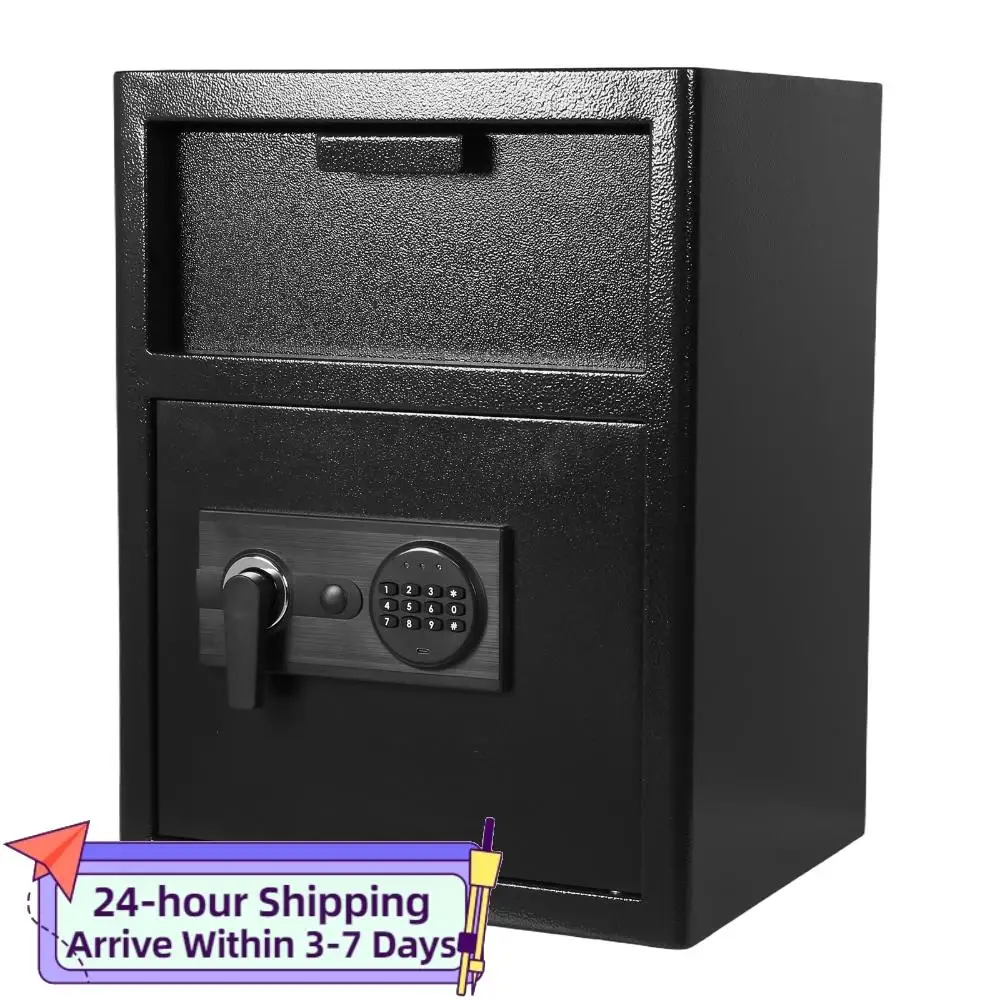 

Сейф для тяжелых условий эксплуатации с цифровым кодовым замком, офисный сейф-копилка с отсеком для вложения, для дома, офиса, отеля