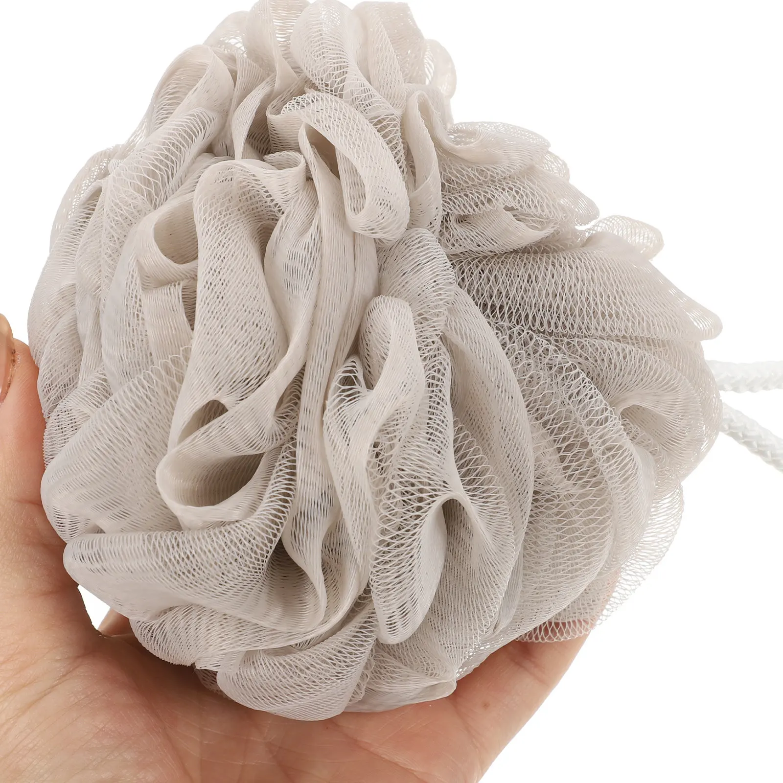 6Pcs Thick Supple Bathing Balls Exfoliate Dead Skin Comfortable Shower Experience Quick-Dry Hanging Storage Portable Household