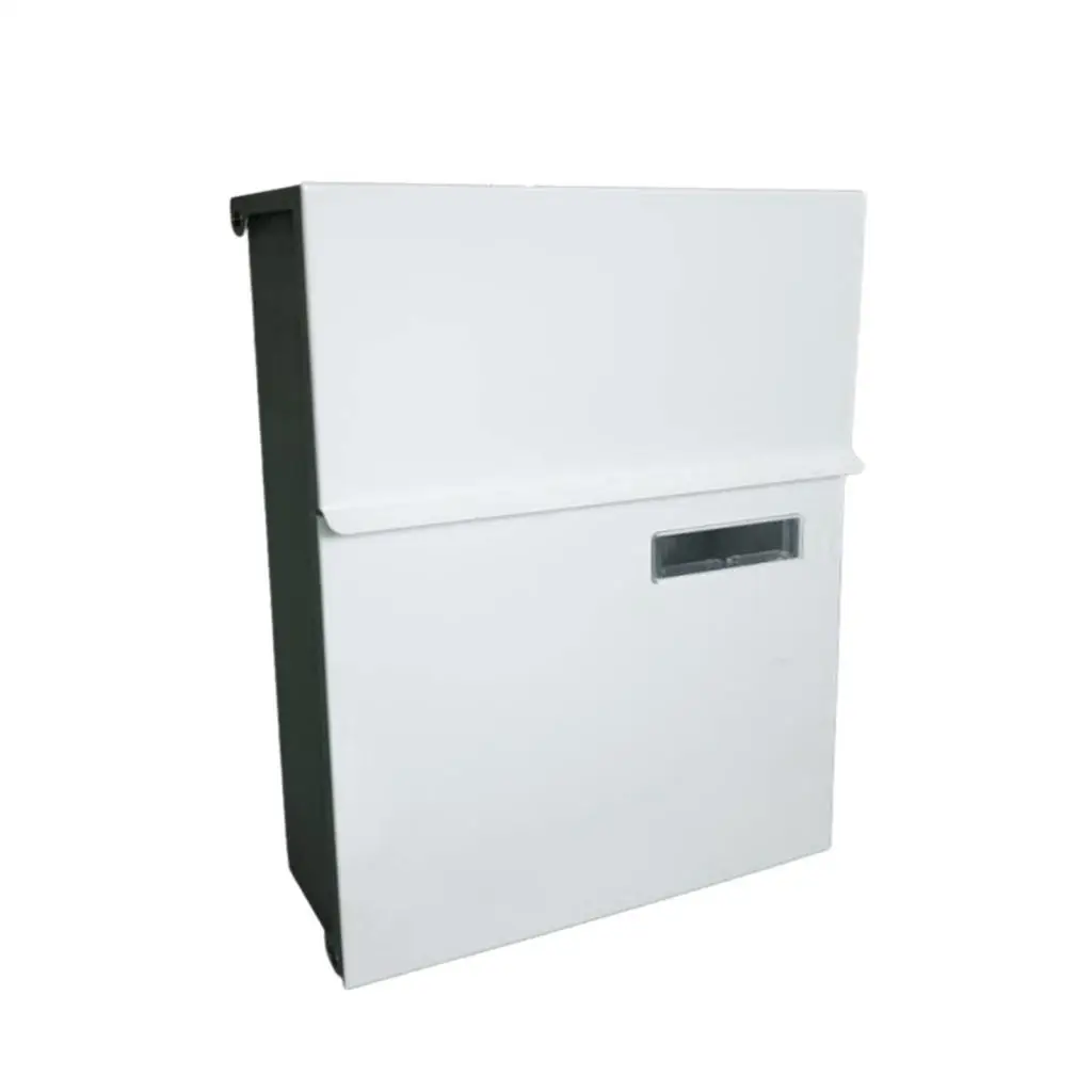 Wall Mount Mailbox Locking Security Mailbox Lockable Postbox Retro Style Drop Box Key Lock Mail Box Letterbox for Outdoor Indoor