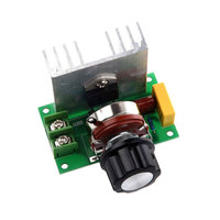 AC 220V 4000W SCR Voltage Regulator Dimming Dimmers Motor Speed Controller Thermostat Electronic Voltage Regulator Module