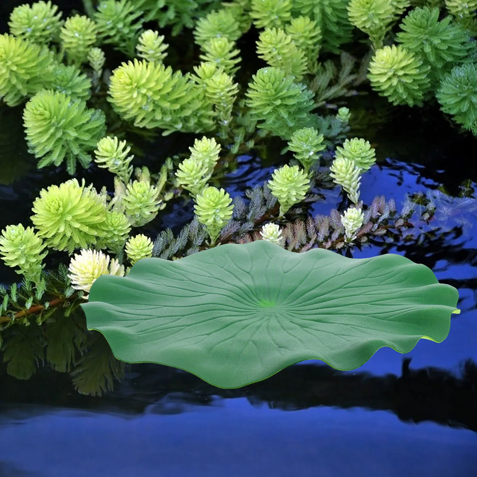 

15 Pcs Artificial Lotus Leaves Decorative Floating Pond Aquarium Plants Water Pool Garden Fish TankDecorations